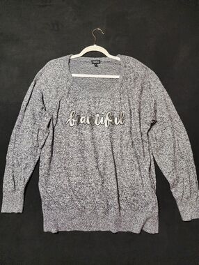 Torrid Sequin Beautiful Knit Sweater Sweatshirt Sequence Sequins Plus Size 2